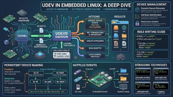 Embedded Linux udev: Dynamic Device Management, Rules, and Debugging