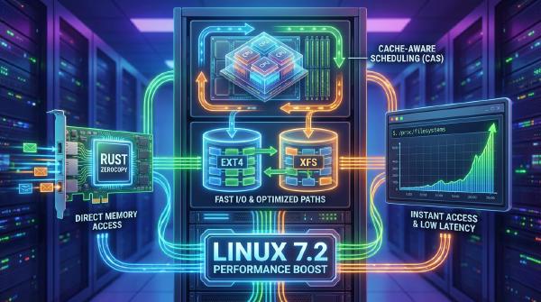 Linux 7.2 Scheduler CAS: Storage, Rust, and Kernel Performance Fixes