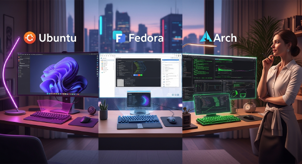 Ubuntu vs Fedora vs Arch: Desktop Linux in 2026