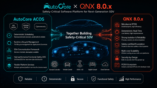 QNX and AutoCore Build Full-Stack SDV Platform for China