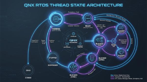QNX Thread States and Lifecycle Explained
