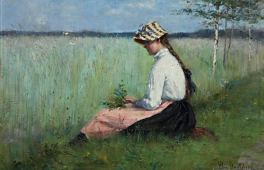 Girl in a meadow-Elin Danielson Gambogi